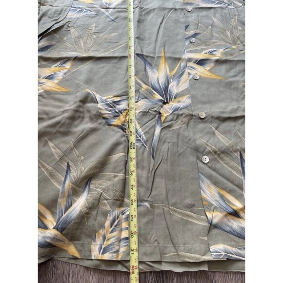 Vintage Tori Richard Men's Sz 2XL Short Sleeve Tropical Tree Leaf Hawaiian Shirt - Picture 4 of 14